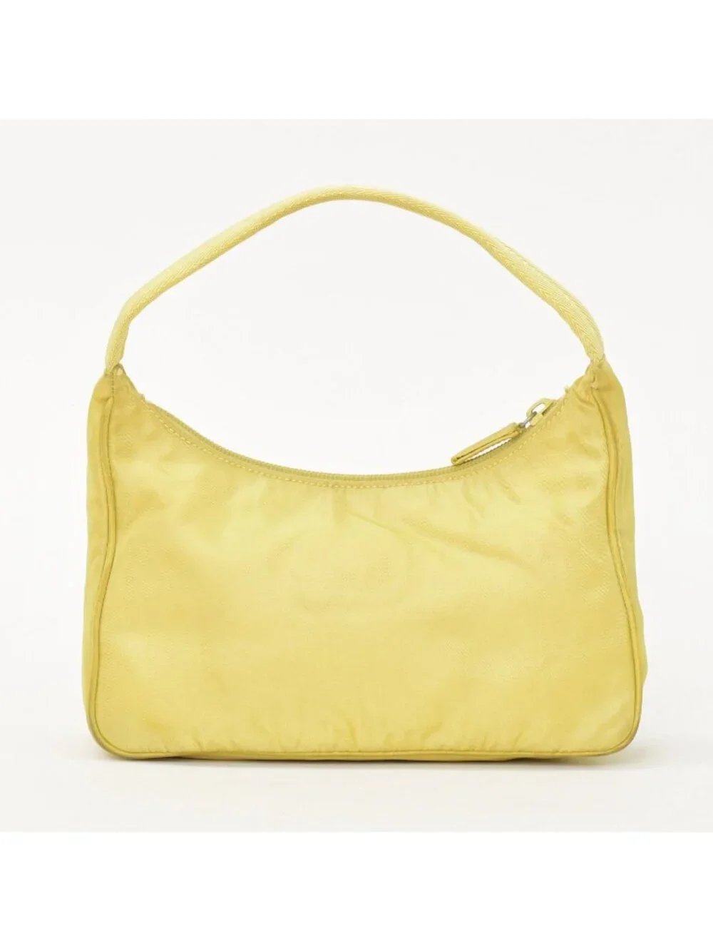 Prada Hand Handbag Mini Andbag Pouch Nylon Yellow